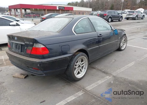 2002 BMW 330Ci z USA, uszkodzony, nr VIN WBABN53402JU27212